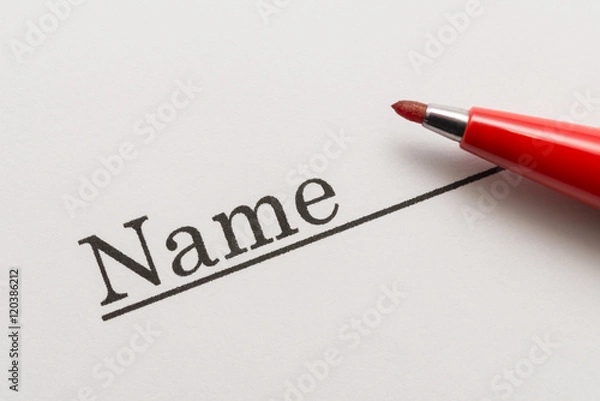 Obraz Name 名前 氏名