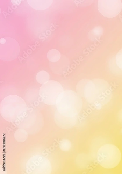 Fototapeta Abstract Pastel Pink and Yellow Bokeh Background with Soft Light Effects Perfect for Design