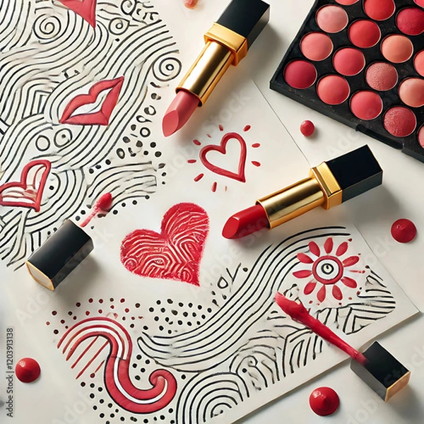 Fototapeta lipstick - 9