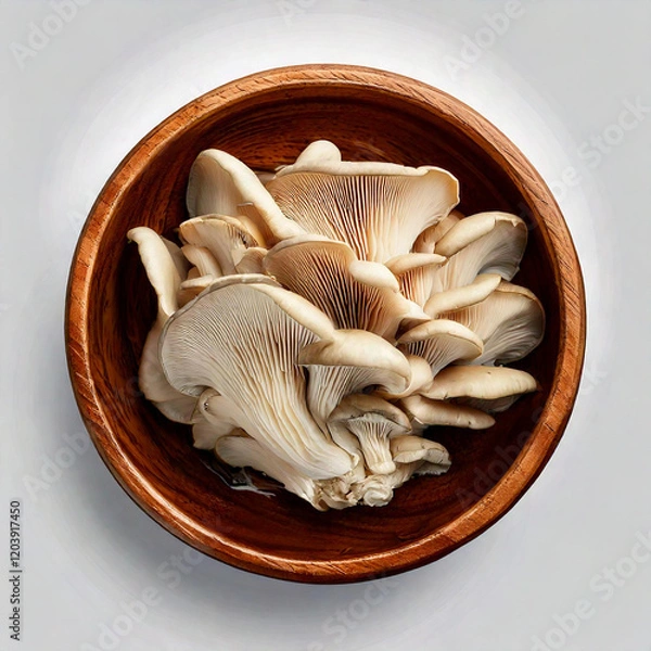 Obraz Oyster mushrooms in a bowl