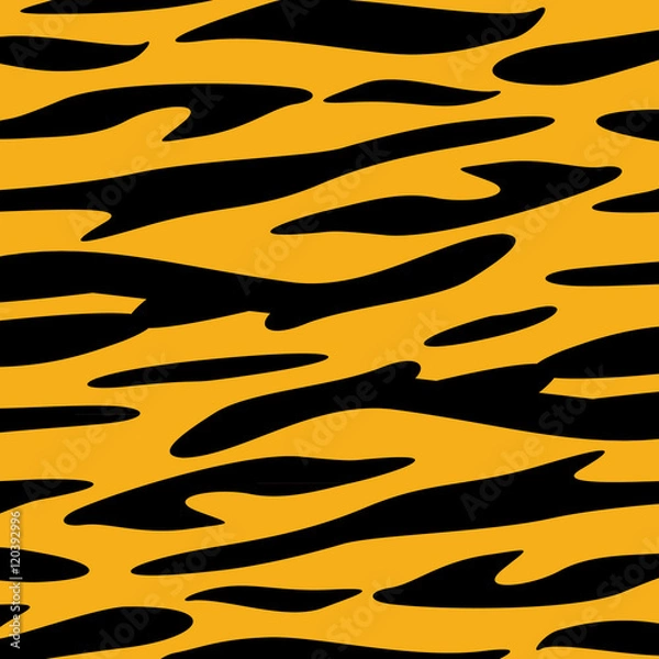 Obraz Tiger Skin animal texture wallpaper Vector