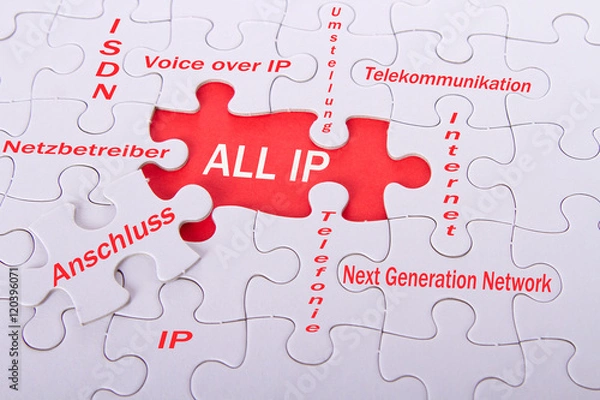 Fototapeta Umstellung auf ALL IP 