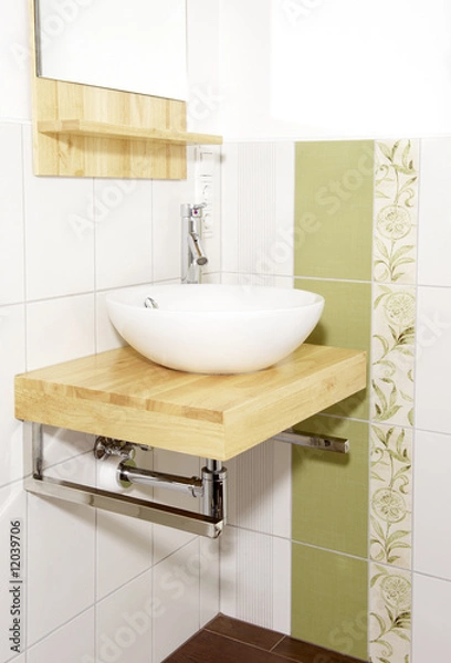 Obraz Waschtisch ohne Deko - Pur