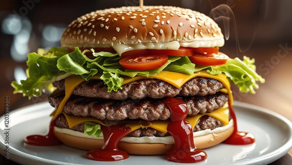 Fototapeta Tower Burger