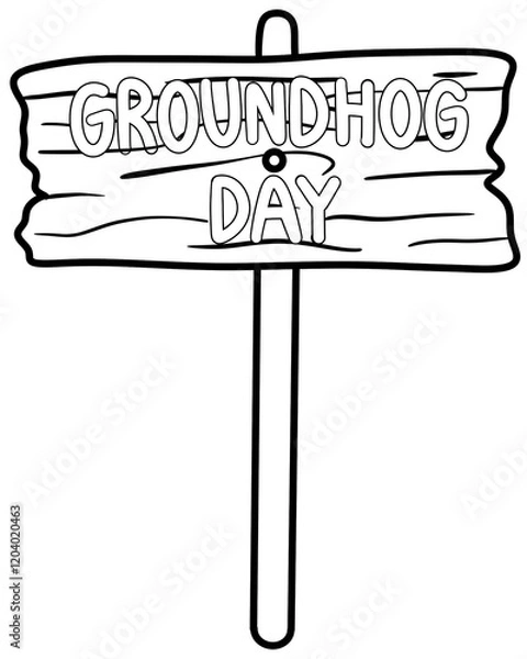 Obraz Happy ground hog day