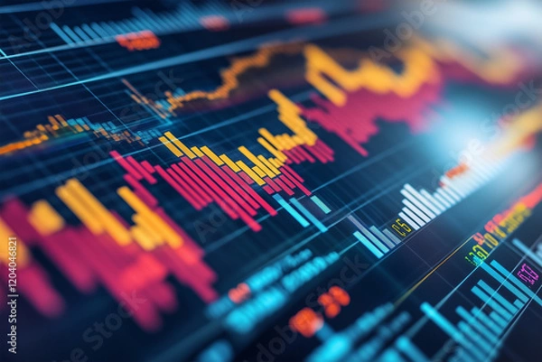 Fototapeta Technology Network Background. Digital background for tech, AI, data, audio, graphics, and more	
