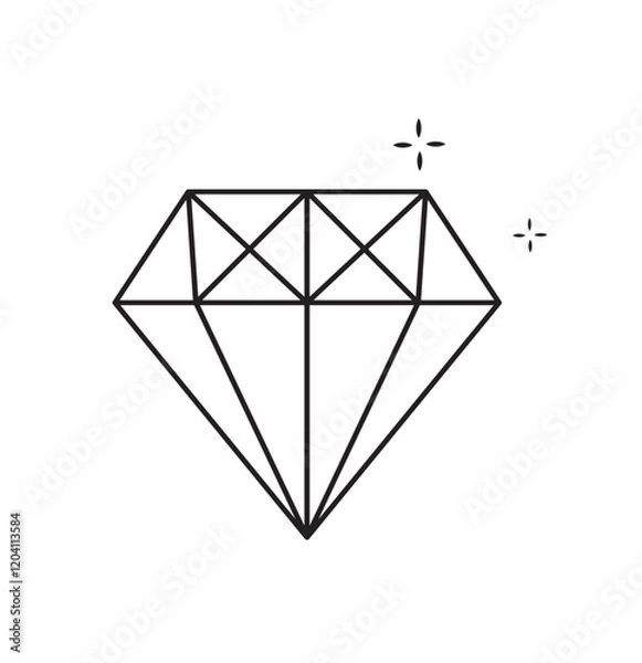 Obraz Print Set of Gaming, precious crystal stones. Diamond icons flat styles editable stock for mobile concept and web designs. Game diamond Vectors. 1176