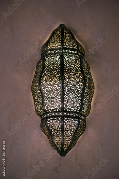 Fototapeta Oriental sconce shaped lace pattern