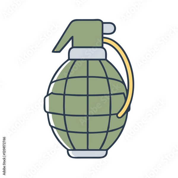 Fototapeta grenade icon, grenade vector illustration-simple illustration of grenade, perfect for grenade logos and icons
