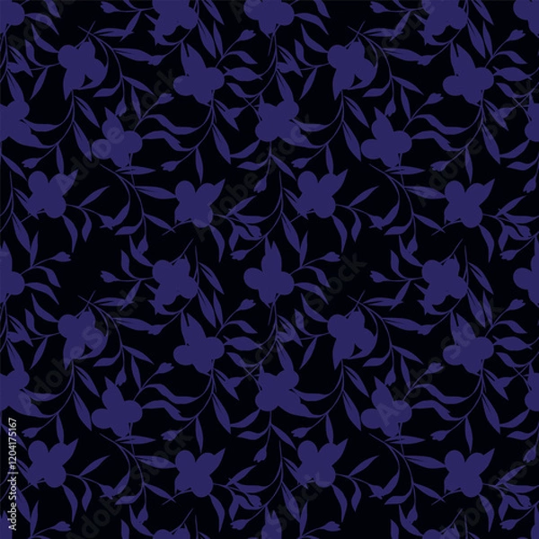 Fototapeta beautiful floral pattern allover design for digital print.
