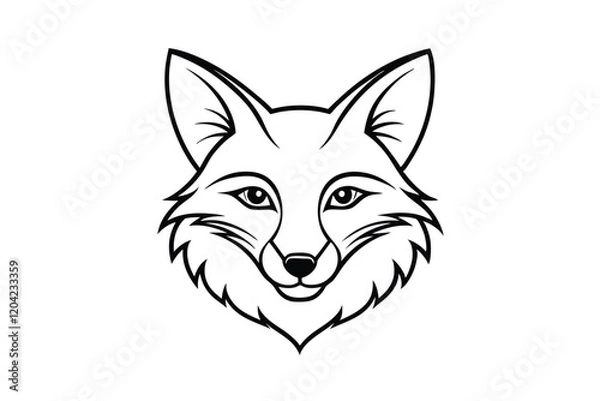 Fototapeta red fox head