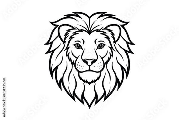 Fototapeta lion head vector