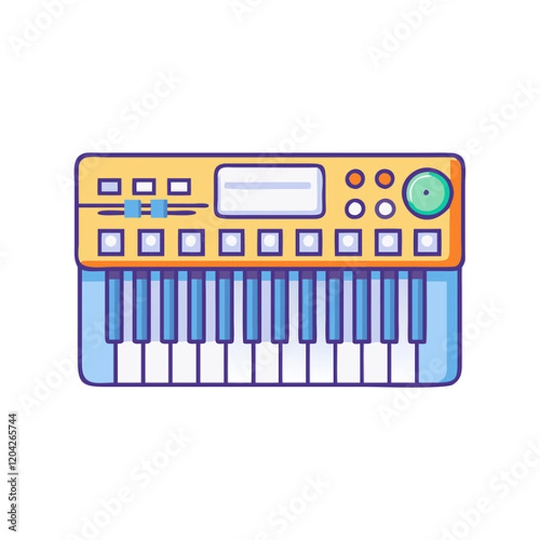Fototapeta synthesizer icon, synthesizer vector illustration-simple illustration of synthesizer, perfect for synthesizer logos and icons