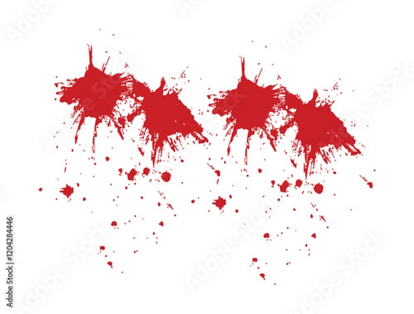 Fototapeta brush, drop, exploding, grunge, horror, murder, splash, splatter, stain, splattered, texture, dripped, grunge image technique, cut out, drip, inspiration, liquid, color image, spraying, isolated, smea