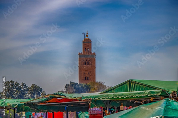 Obraz Koutubia mosque largest in Marakech.