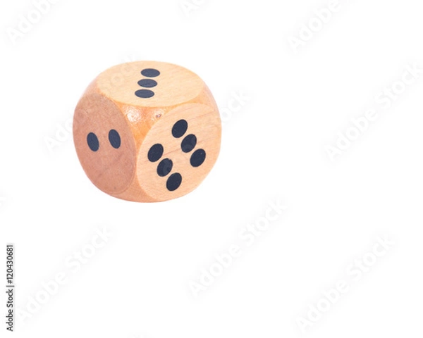 Fototapeta Trigger point massager cube separated on white background