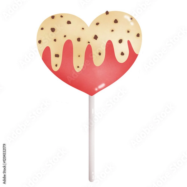 Obraz heart shaped lollipop