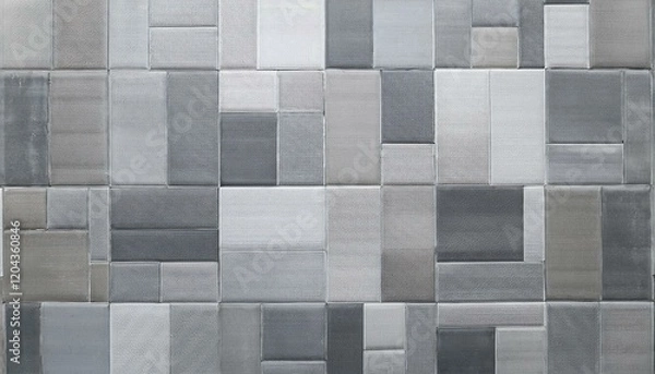 Obraz A tile with a subtle linen-inspired texture in cool gray tones, delivering a soft and understated elegance, perfect for contemporary spaces seeking natural charm and sophistication.