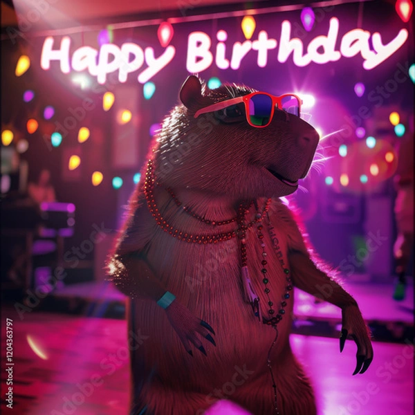 Obraz Capybara party.