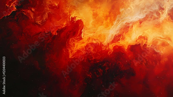 Fototapeta Red galaxy nebula cosmic, a celestial background texture immersed in ethereal colors, unveiling the wonders of the cosmic universe. Abstract Galaxy. Illustration