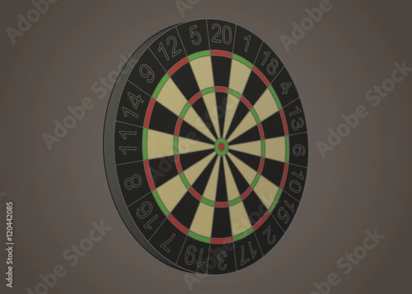 Fototapeta Darts board illustration