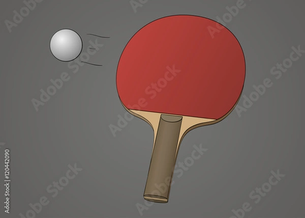 Fototapeta Table tennis racket