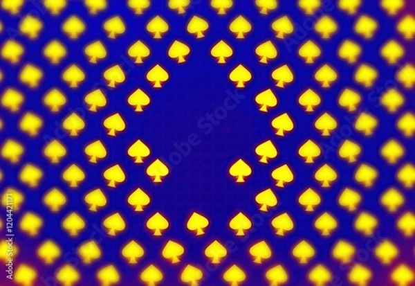 Obraz Poker card symbol texture background