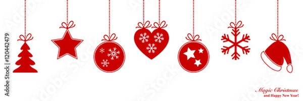 Fototapeta Christmas border