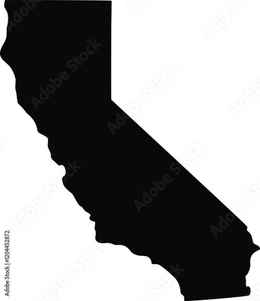 Obraz California state flat icon design