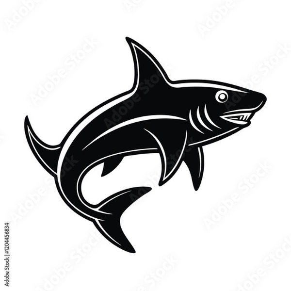 Fototapeta illustration of a shark
