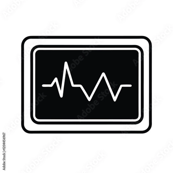 Fototapeta heart beat graph