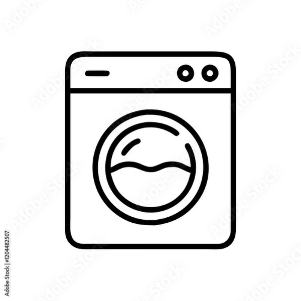 Fototapeta washing machine icon