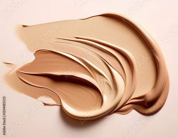 Obraz smooth beige makeup foundation swatch