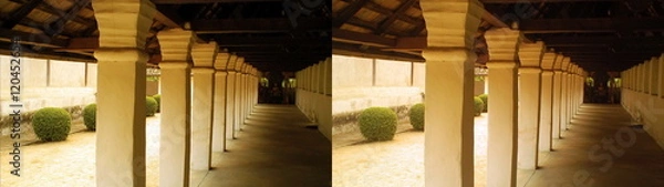 Obraz Stereo photography ancient temple