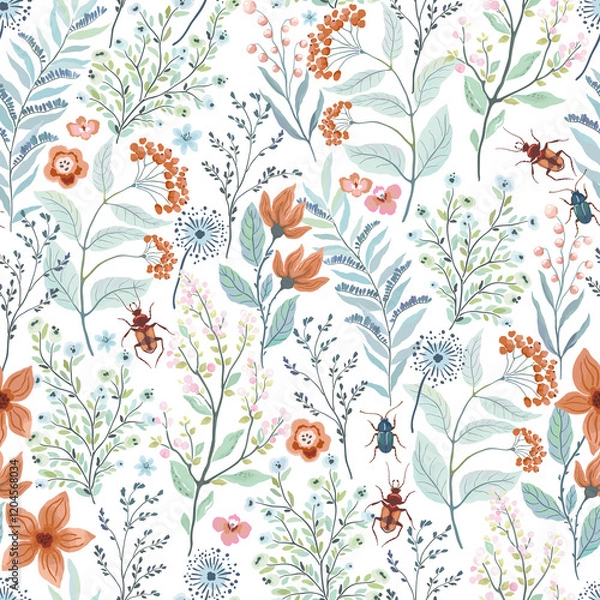 Obraz seamless floral background
