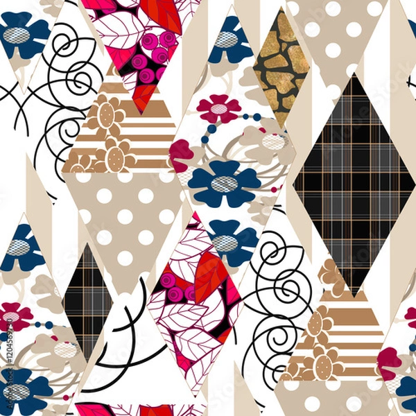 Obraz pattern with cream and chocolate