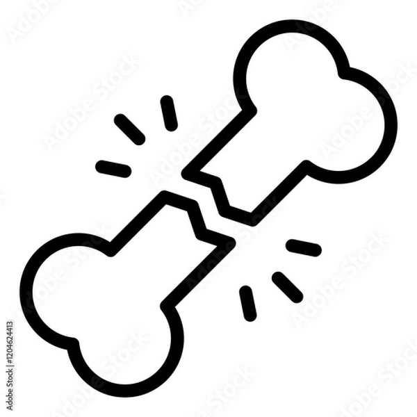 Obraz Broken Dog Bone Icon