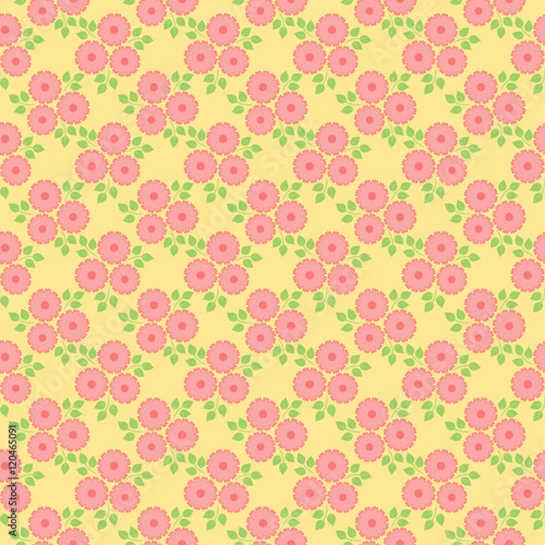 Fototapeta Floral pattern with tiny flowers
