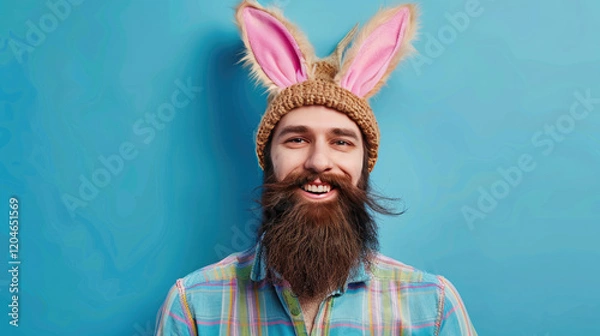 Obraz person with bunny ears