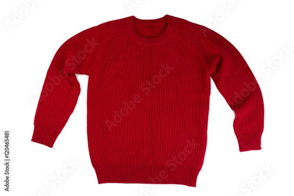 Obraz Red knitted sweater.