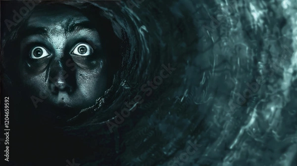 Obraz portrait of a person in the night