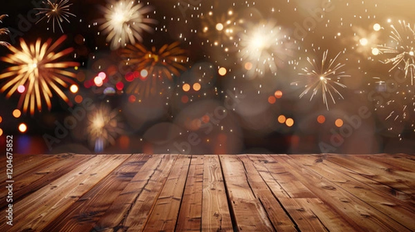 Obraz new year background with fireworks