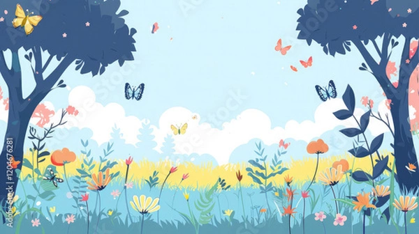 Obraz background with flowers