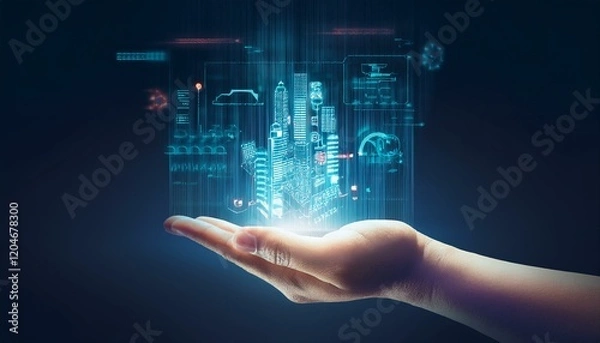 Fototapeta Colors shift and blend, enhancing the dynamic feel.  