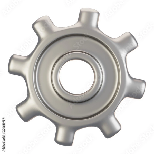 Fototapeta 3d rendering general user interface icon concept. 3d render setting icon