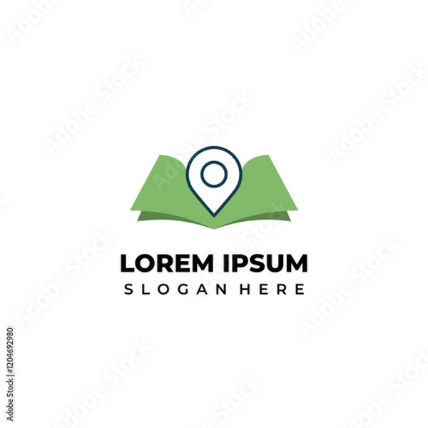 Obraz Green book logo, combination ...