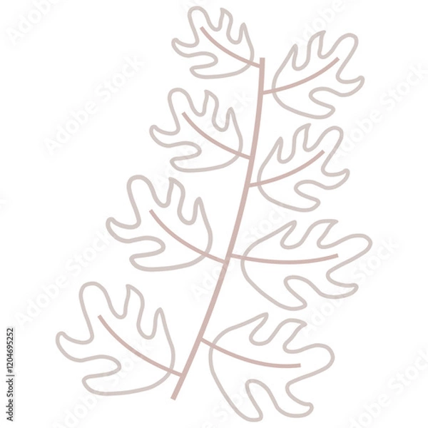 Obraz Aesthetic plant vector for decoration