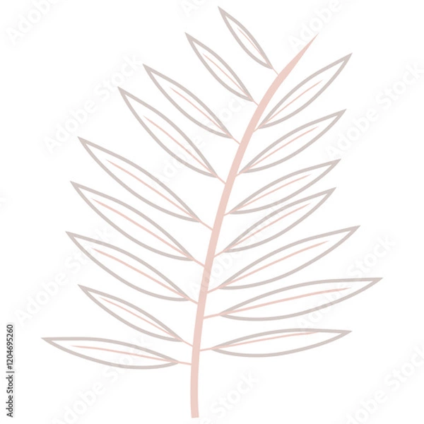 Obraz Aesthetic plant vector for decoration