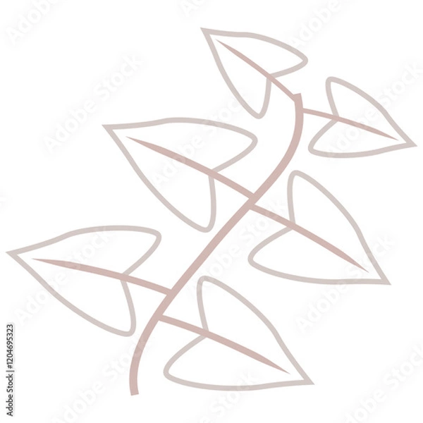 Obraz Aesthetic plant vector for decoration