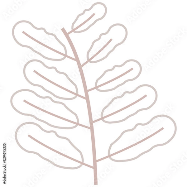 Obraz Aesthetic plant vector for decoration